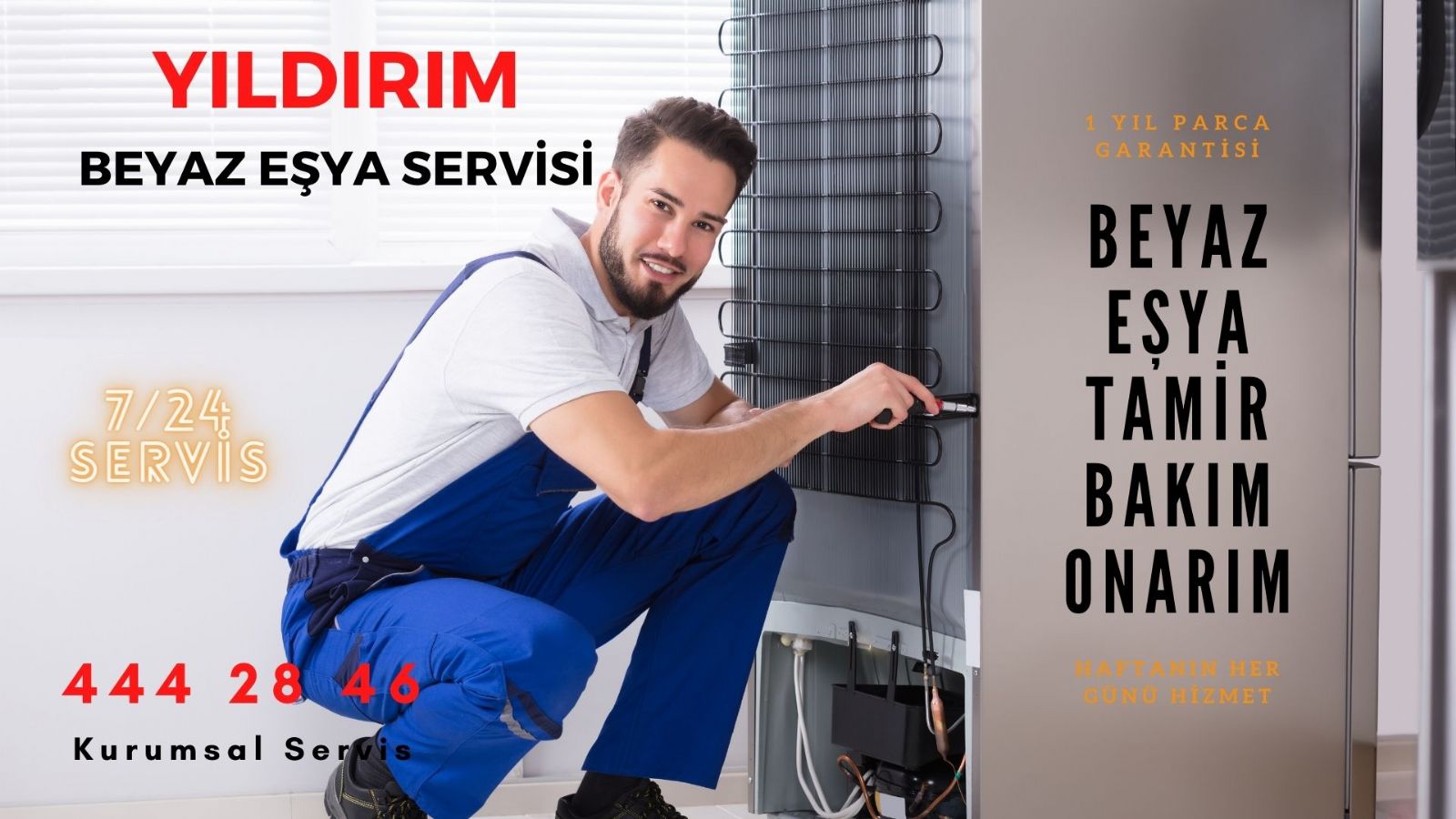 yildirim beyaz esya servisi 444 28 46 en yakin servis